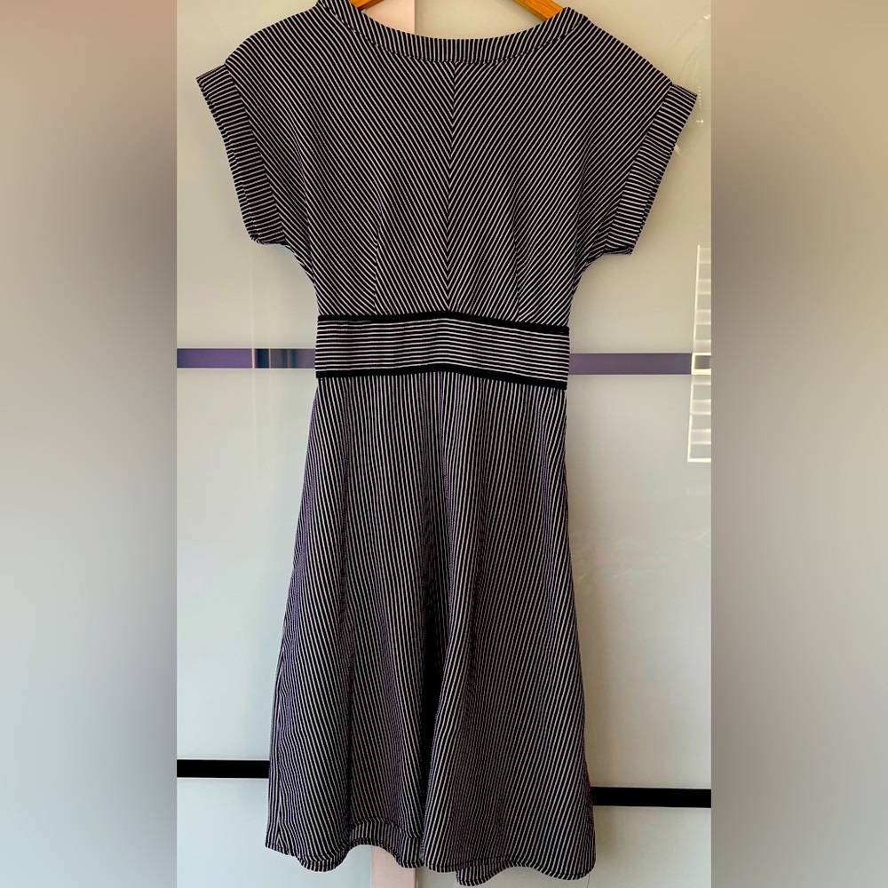 Navy and White Greece Inspired Dress